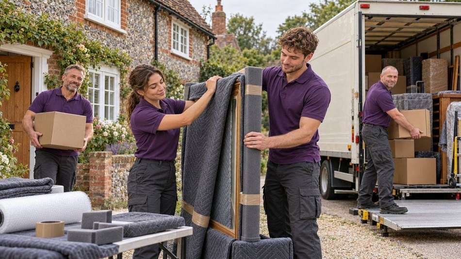 Epping removals — Fragile items wrapped and protected
